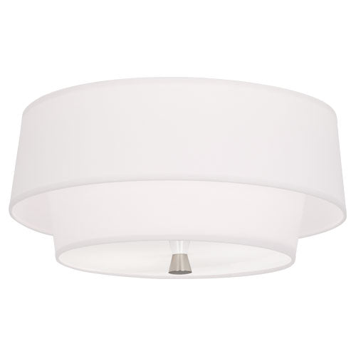Robert Abbey Decker Ascot White Flushmount