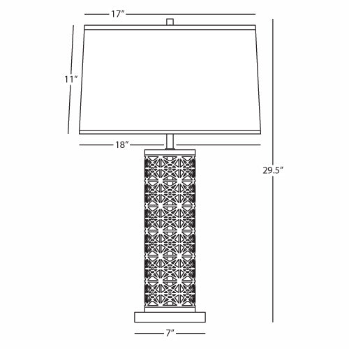 Robert Abbey Williamsburg Etoile Table Lamp