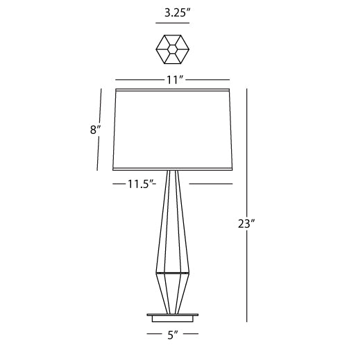 Robert Abbey Wheatley Bronze Accent Lamp