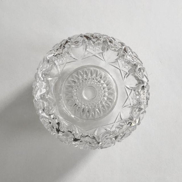 Vintage Semi-Sphere Pressed Glass Bowl