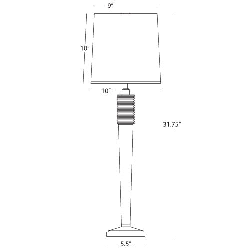 Robert Abbey Berkeley Thin Table Lamp