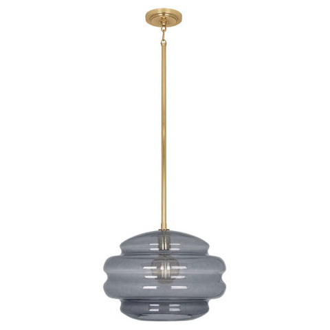 Robert Abbey Horizon Smoke Grey Glass Pendant Light - Matthew Izzo Home