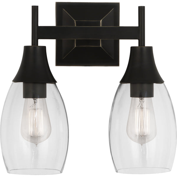 Robert Abbey Grace Bronze Double Wall Sconce