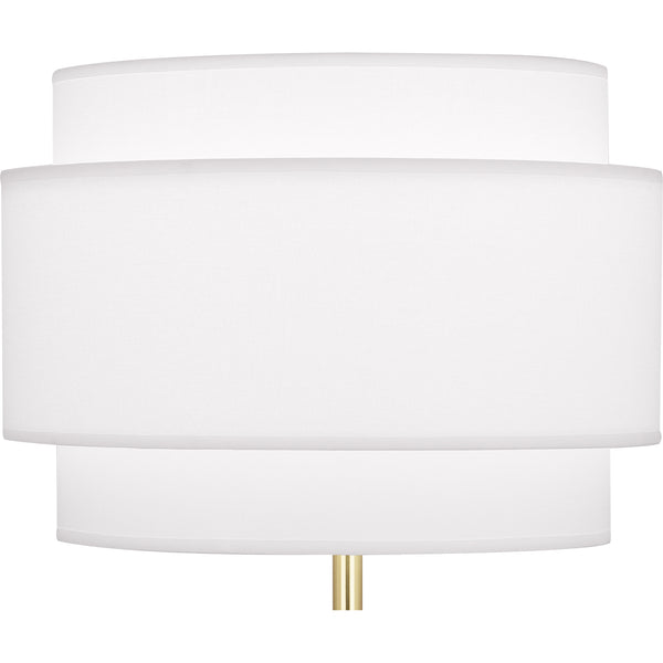 Robert Abbey Decker Ascot White Table Lamp