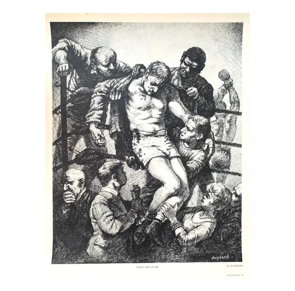Joseph Sheppard Vintage Boxing Print, Limited Edition