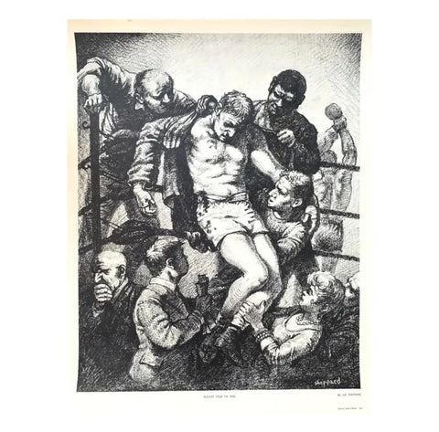 Joseph Sheppard Vintage Boxing Print, Limited Edition - Matthew Izzo Home