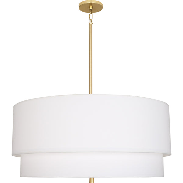 Robert Abbey Decker White/Brass Pendant
