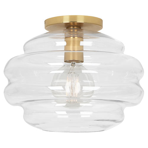 Robert Abbey Horizon Clear Glass Flushmount