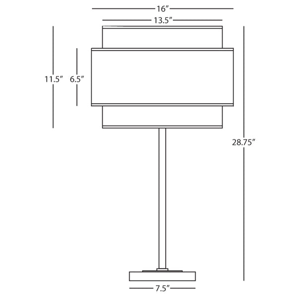 Robert Abbey Decker Smoke Gray Table Lamp