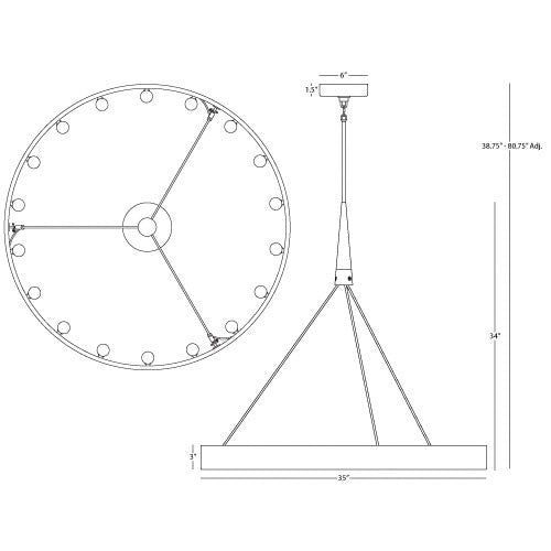 Rico Espinet Candelaria 18 Light Chandelier