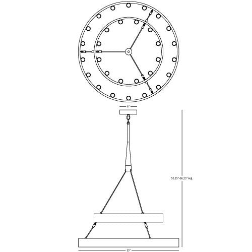 Rico Espinet Candelaria 30 Light Chandelier