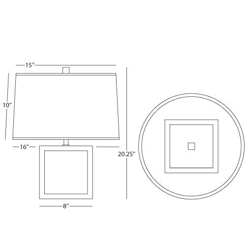 Robert Abbey Anna Cube Table Lamp