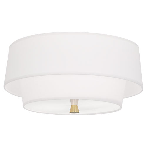 Robert Abbey Decker Ascot White Flushmount