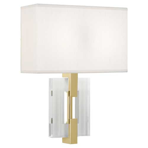 Robert Abbey Lincoln Brass Wall Sconce
