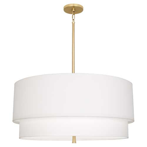 Robert Abbey Decker White/Brass Pendant