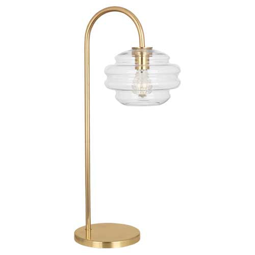 Robert Abbey Horizon Clear Glass Table Lamp