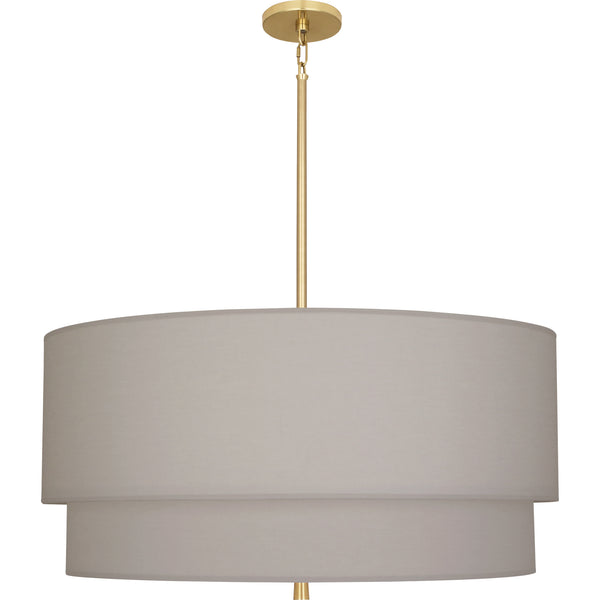 Robert Abbey Decker Smoke Grey/Brass Pendant