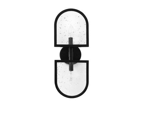 Worlds Away Dexter Black Wall Sconce - Matthew Izzo Home