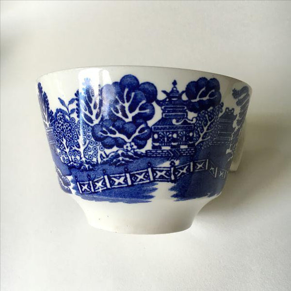 Vintage Blue Willow Woods of England Tea Cups - Set of 6, England
