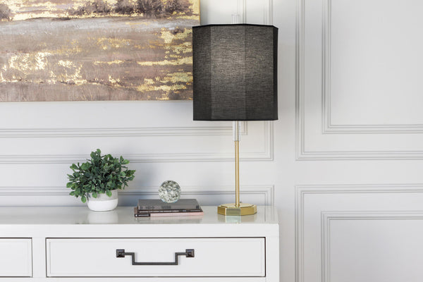 Robert Abbey Kate Raven Black Table Lamp