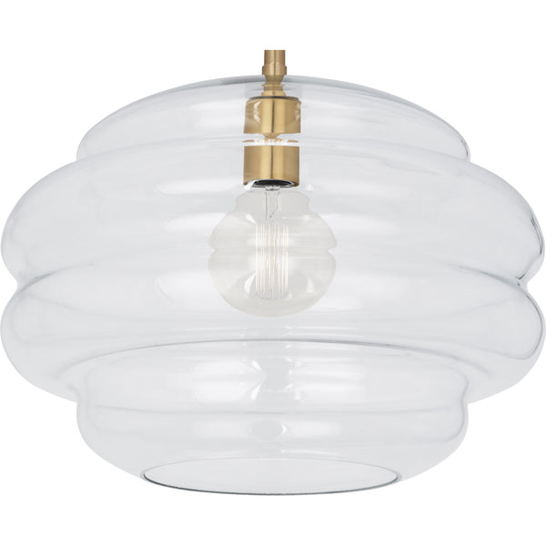 Robert Abbey Horizon Clear Glass Pendant Light