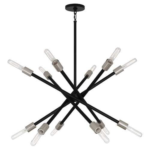 Robert Abbey Thatcher Nickel Chandelier