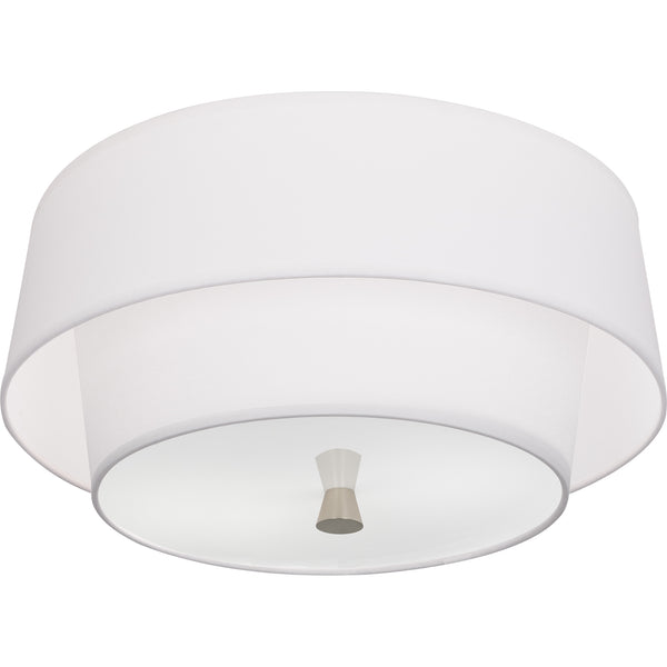 Robert Abbey Decker Ascot White Flushmount