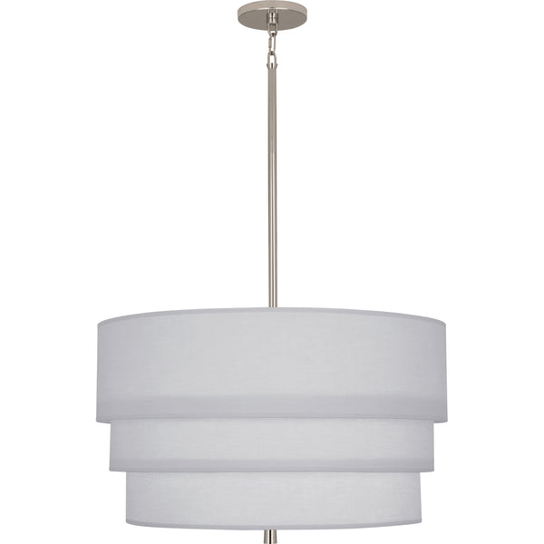 Robert Abbey Decker Three Tier Pearl Gray Pendant
