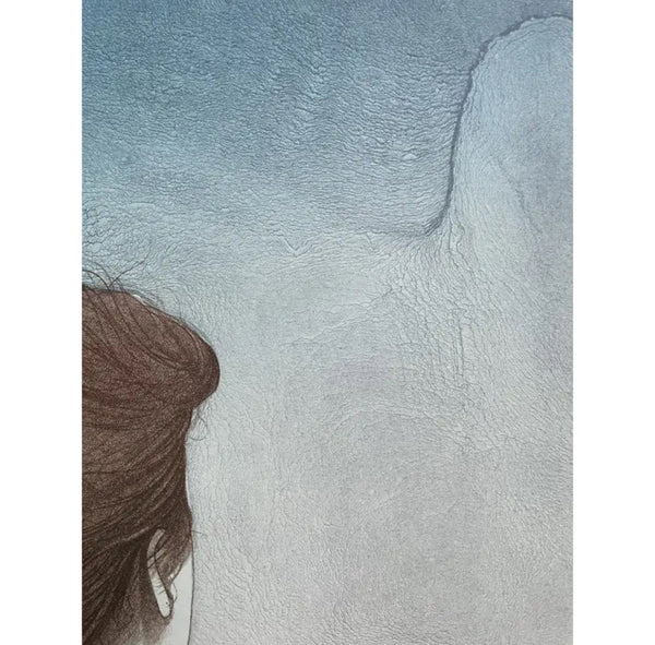 "Solitudine" - Original Color Lithograph by Bruno Bruni