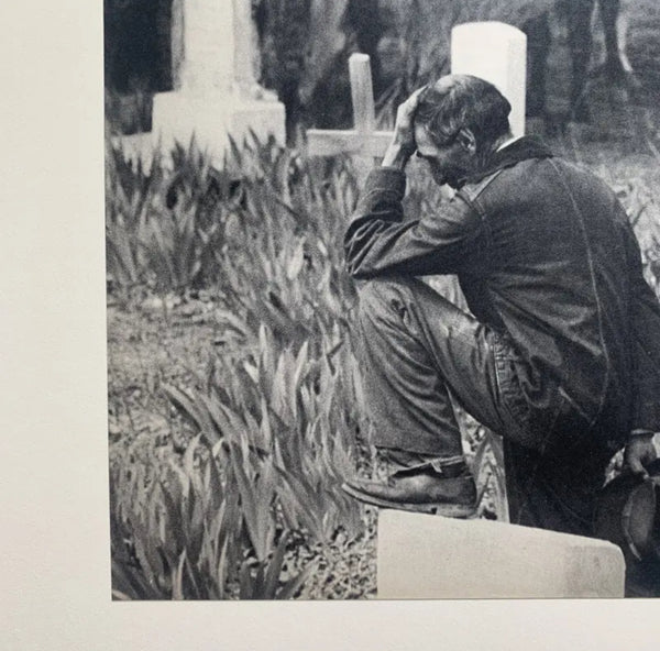 Graveside, Taos, New Mexico - Photogravure by Henri Cartier-Bresson (1947)