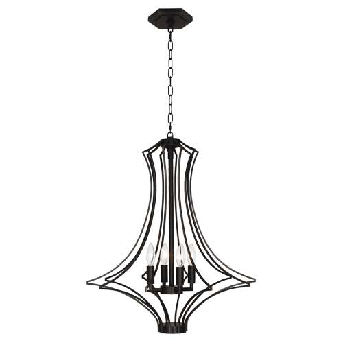 Robert Abbey Grace Bronze Chandelier
