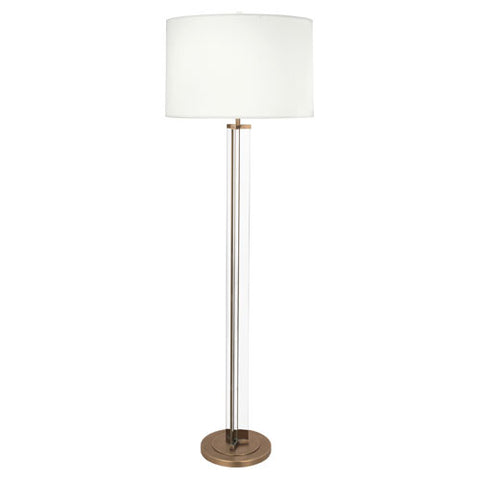 Robert Abbey Fineas Brass Floor Lamp - Matthew Izzo Home
