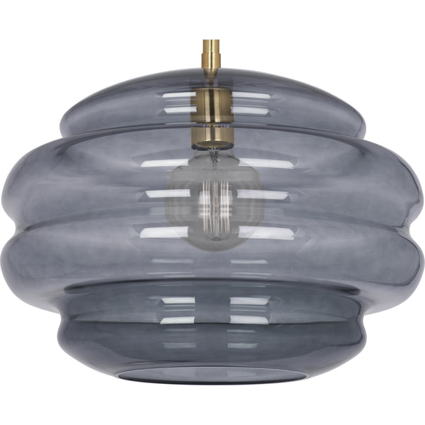 Robert Abbey Horizon Smoke Grey Glass Pendant Light