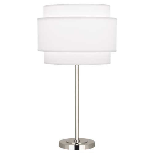 Robert Abbey Decker Ascot White Table Lamp