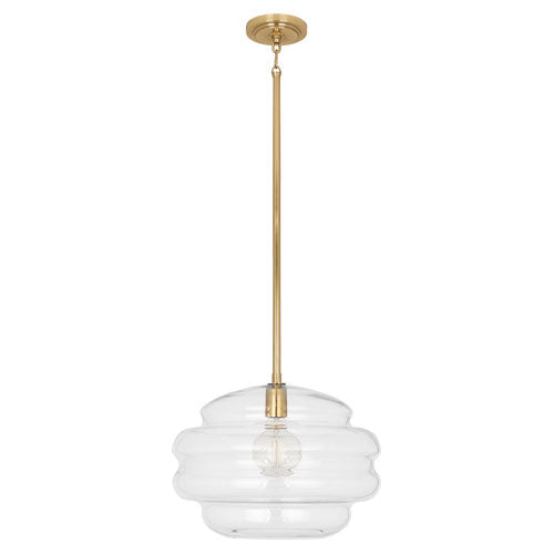 Robert Abbey Horizon Clear Glass Pendant Light