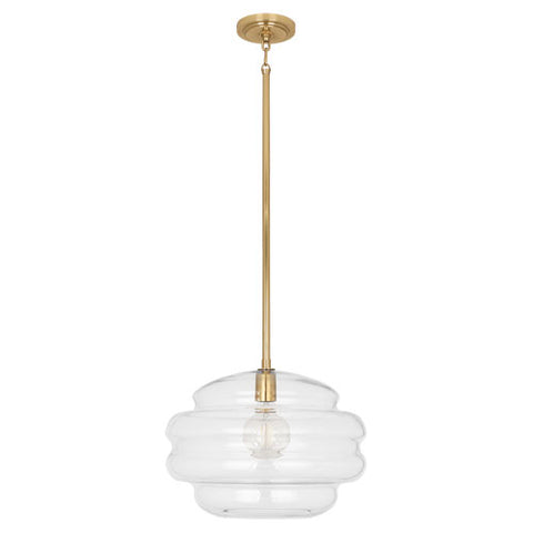 Robert Abbey Horizon Clear Glass Pendant Light - Matthew Izzo Home