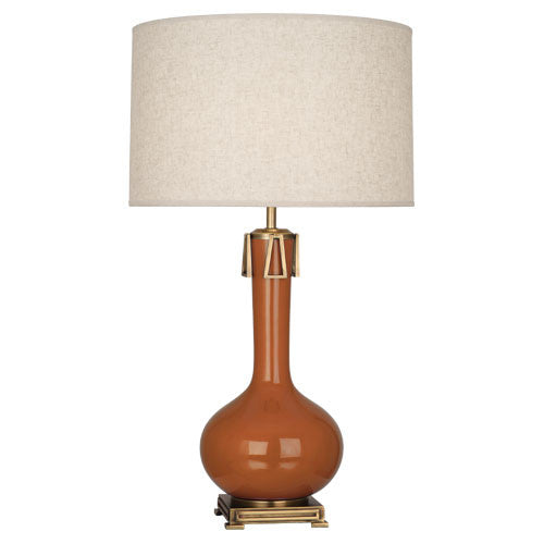 Robert Abbey Athena Table Lamp in Reds