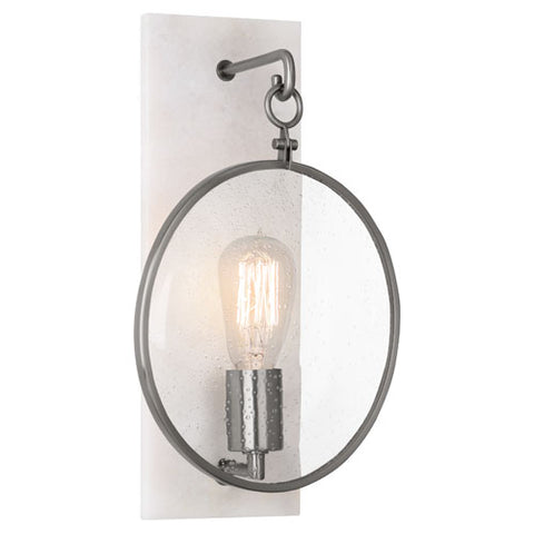 Robert Abbey Fineas Antique Nickel Wall Sconce - Matthew Izzo Home