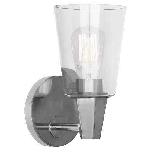 Robert Abbey Wheatley Chrome Wall Sconce