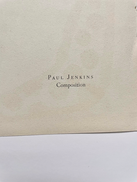Vintage Lithograph ‘Composition Il’ by Paul Jenkins (1964)