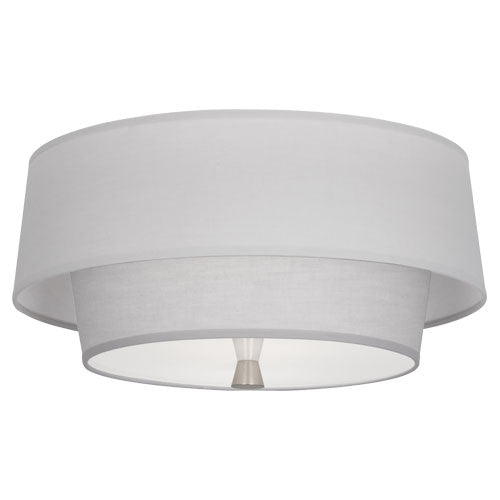 Robert Abbey Decker Pearl Gray Flushmount