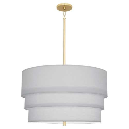 Robert Abbey Decker Three Tier Pearl Gray Pendant