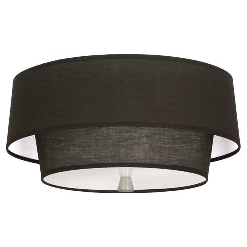 Robert Abbey Decker Raven Black Flushmount