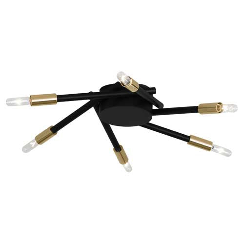 Robert Abbey Thatcher Brass Flush Mount