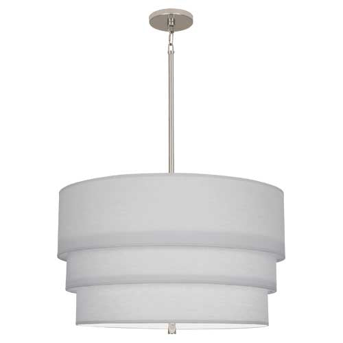 Robert Abbey Decker Three Tier Pearl Gray Pendant