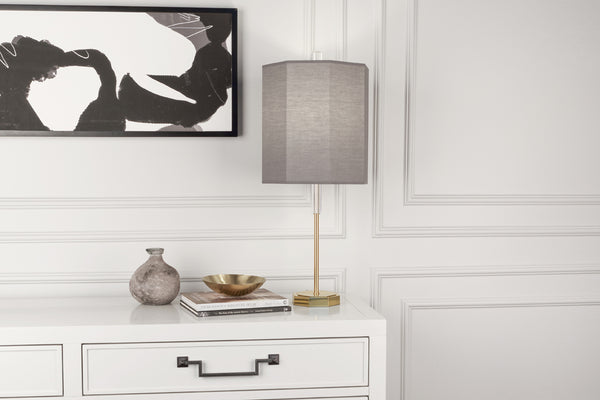 Robert Abbey Kate Smoke Gray Table Lamp