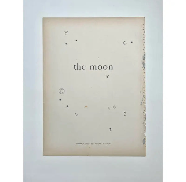 "The Moon" (La Lune) - 1938 Lithograph by André Masson