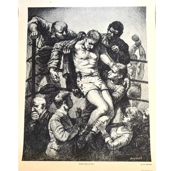 Joseph Sheppard Vintage Boxing Print, Limited Edition