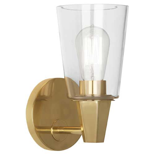 Robert Abbey Wheatley Brass Wall Sconce