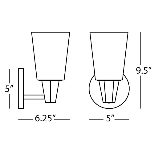 Robert Abbey Wheatley Bronze Wall Sconce